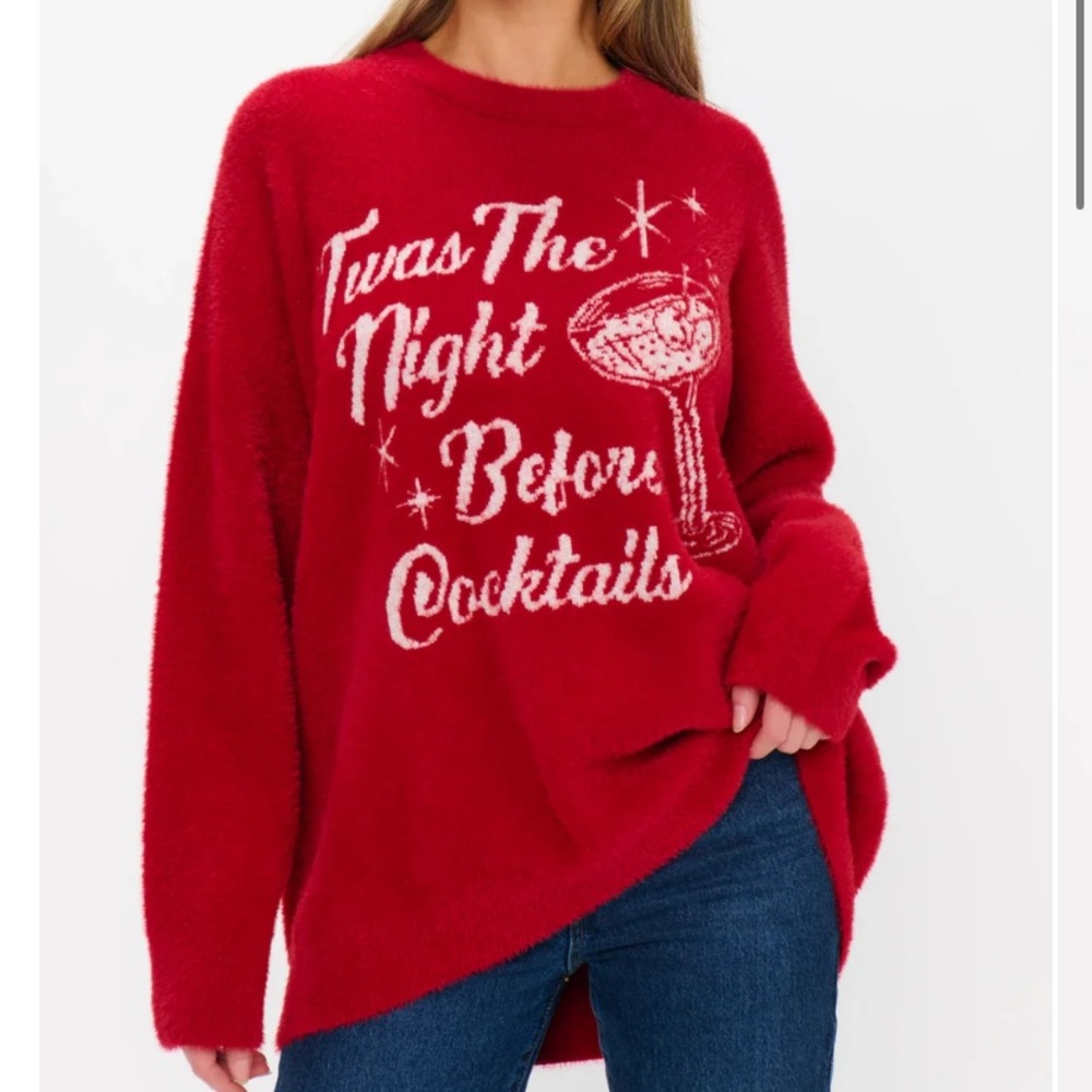 NWT!! Show Me Your Mumu Classic Crew Sweater ‘Twas the night